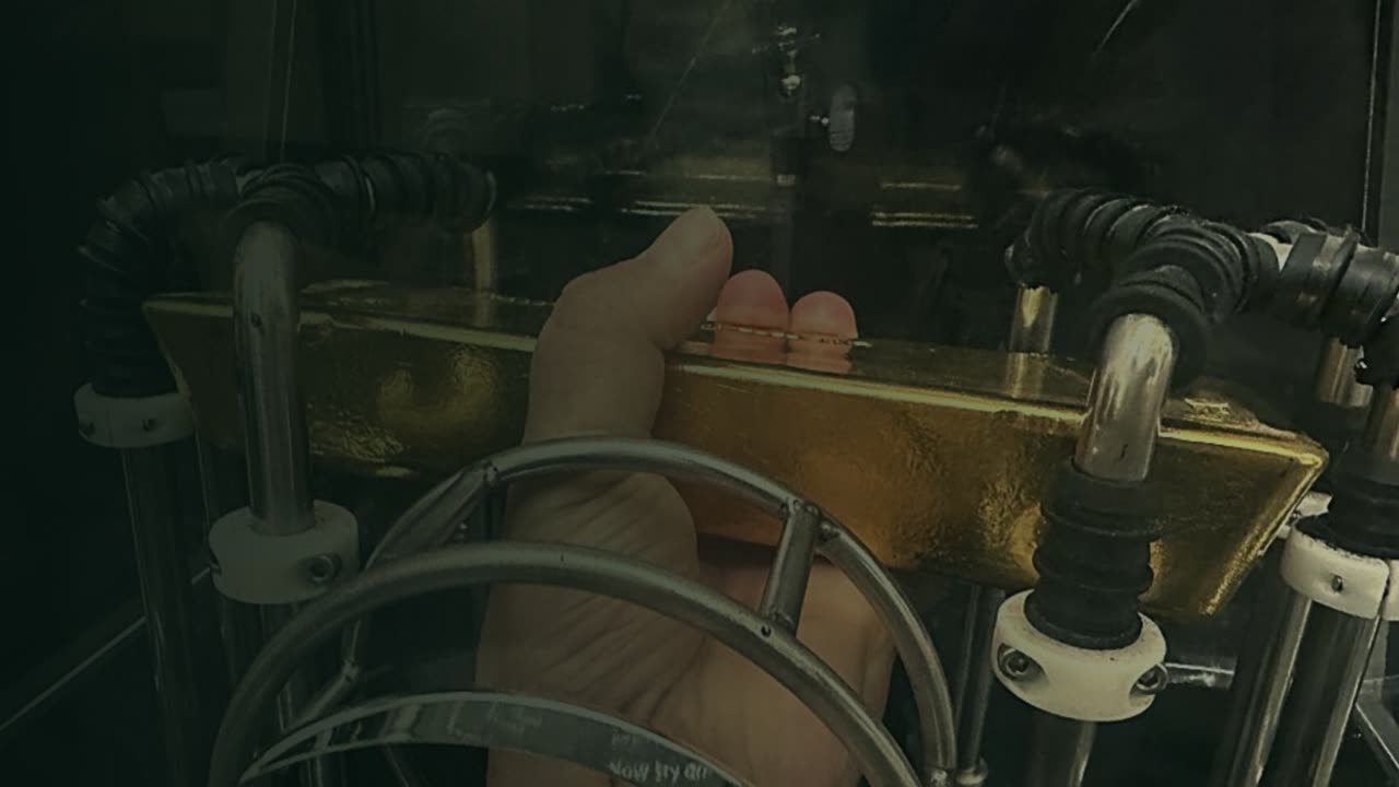 Gold bar in a refinery, opening frame of the Minerals Finance Team explainer